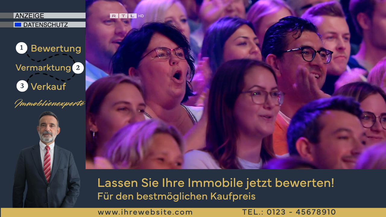 Immobilienmakler Addressable TV Beispiel Immobilie bewerten lassen Joe Meta